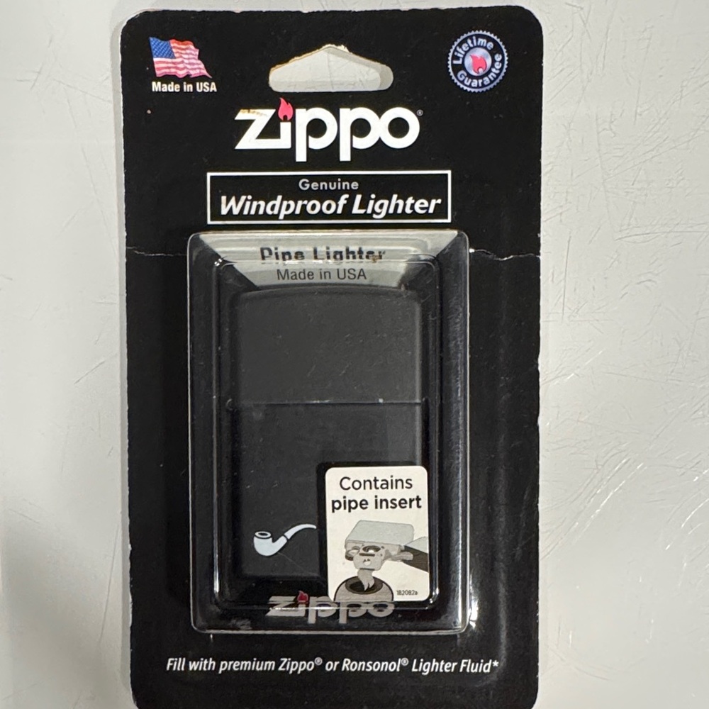 Zippo Black Windproof Pipe Lighter